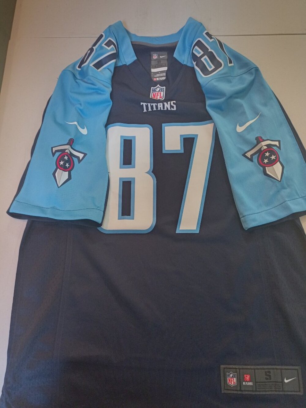 Rare Nike On Field Eric Decker Tennessee Titans NFL Football Jersey Adult Small - Picture 6 of 7